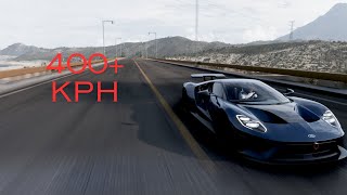 I MADE A FORD GT GO 400KPH IN FORZA HORIZON [upl. by Yrtnahc]