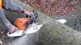 STIHL 441c Slow Motion  Zeitlupe [upl. by Ahsekim]