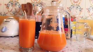 jus  de Carottes détox crue au Blender [upl. by Notsirb]