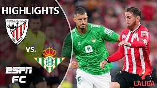 🚨 COMEBACK VICTORY 🚨 Athletic Club vs Real Betis  LaLiga Highlights  ESPN FC [upl. by Nuaj683]