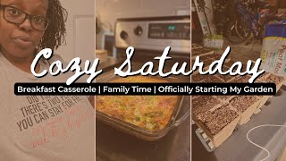 New Vlog Cozy Saturday  Making a BOMB Breakfast Casserole 🔥 Family Time  Indoor Gardening Time [upl. by Nauqyaj152]