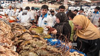 Dubai Fish Market  Waterfront Fish Market Dubai  سوق السمك دبي  Latest Price Updates 4K HDR [upl. by Gussi]