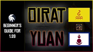 EU4 Guide to Oirat  Yuan in 129  Back in Control Achievement [upl. by Nalac]