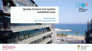 Quality Control and System Suitability  Eduard Sabido  DIASWATH Course 2017  ETH Zurich [upl. by Peg]