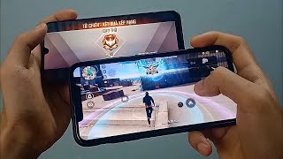 1 VS 4 INSANE HANDCAM IPHONE 📲 SETTINGS ⚙️ HUD  SENSI  DPI FREE FIRE HIGHLIGHTS 😍 [upl. by Yzmar]