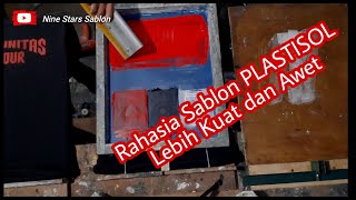 RAHASIA Heat Gun Sablon PLASTISOL Agar Lebih kuat dan Tahan Lama Sablon MANUAL [upl. by Yraeg184]