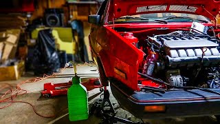 MK2 VR6 Swap Pt7  Getting Fuel To The Engine  NEW SHOP LIGHTS [upl. by Amando]