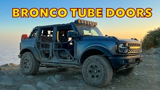 JCR OFFROAD BRONCO TUBE DOORS INSTALLATION  The Bronco Adventures [upl. by Constancia]