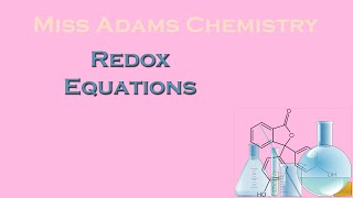 National 5 Redox equations [upl. by Yroj429]