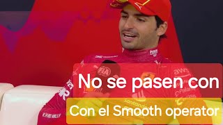 Checo Perez y Verstappen bulean a Carlos Sainz durante entrevista post carrera del GP de Japon [upl. by Essirehc]