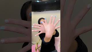 Maman asiatique de 37 ans découvre manucure asiatique et remplissage des cils  nails nailsart [upl. by Leahicm]