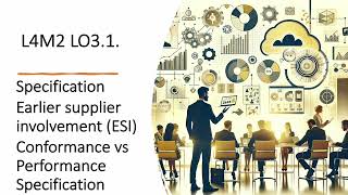 CIPS L4M2 LO 31 Specification Earlier Supplier Involvement ESIConformance vs Performance Specs [upl. by Kirschner]