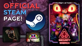 FNAF Security Breach  New Steam Page [upl. by Ayom]