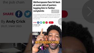 Wetherspoons Pub A Viral Joke Gone Too Far  JD Witherspoon StandUp Comedy shorts [upl. by Rawde302]