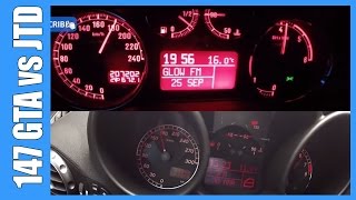 Alfa 147 GTA vs Alfa 147 JTD 272 HP Acceleration BATTLE [upl. by Salokkin971]