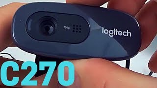 Logitech C270 Webcam Review and Install Tutorial  C270 Video Test [upl. by Ariel]