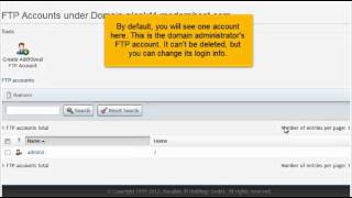 How to change your FTP account credentials in Plesk 11 [upl. by Xavier726]