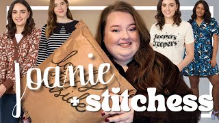 TRYING JOANIE CLOTHING FOR 1ST TIME  plus size fashion try on haul  amp SMALL BUSINESS STITCHESS [upl. by Gabrila]