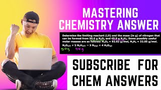 Determine the limiting reactant and the mass of nitrogen that can be formed from 50 g N2O4 [upl. by Louanna194]