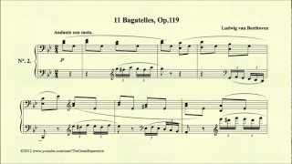 Beethoven Bagatelle Op 119 No 2 Andante con moto [upl. by Rachael]