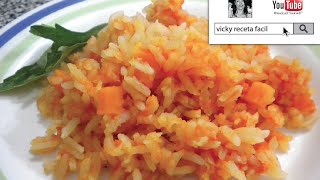 ARROZ ROJO TRADICIONAL  RECETA FACIL [upl. by Anayrb46]