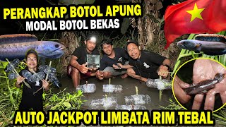 JACKPOT PERANGKAP CHANNA LIMBATA BOTOL APUNG DI ALAM LIAR [upl. by Norrehc]