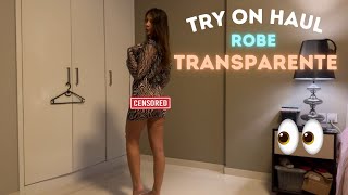 TRY ON HAUL ROBE TRANSPARENTE [upl. by Silloc]