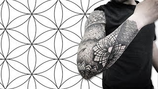 GETTING A FULL SLEEVE SACRED GEOMETRY TATTOO IN MEXICO CITY [upl. by Gessner401]