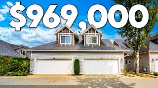 Tour a Rare 970K Townhome in Langley BC Prime Location w Private Fenced Yard [upl. by Enitsirhk721]