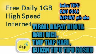 CARA MENDAPAT KAN KUOTA FREE DARI DIGI SETIAP HARI BOSKU [upl. by Jacey]