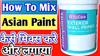 How to Mix and Apply Asian Paint Primer  StepbyStep Wall Preparation Guidequot [upl. by Nosrettap134]