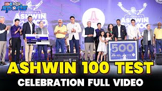 Ashwin 100 Celebration Full Video  Ashwin 500 Wickets  TNCA  Ravi Ashwin  IBC Tamil Sports [upl. by Abocaj]