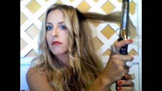 BEACH WAVES WITH A CURLING IRON HAIR TUTORIAL [upl. by Neelyaj]