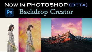 PHOTOSHOP BETA NEW BACKDROP CREATOR Create Backdrops Using Ai [upl. by Teagan]