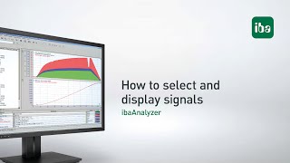 ibaAnalyzer How to select and display signals 03 [upl. by Einnod]