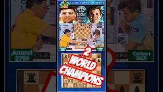 🔥Anand against Carlsen💥 two chess champions chess worldchesschampionship chessgame [upl. by Mufinella]