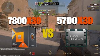 7800X3D VS 5700X3D  Counter Strike 2 [upl. by Anibur824]