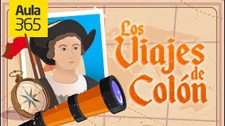 Los Viajes de Cristobal Colón  Videos Educativos Aula365 [upl. by Sirap]