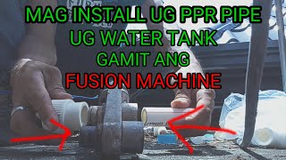 PPR INSTALLATION  WATER TANK INSTALLATION  PLUMBING WORKS [upl. by Inatsed]