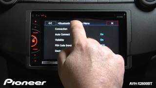 How To  AVHX2600BT  Pair your Bluetooth Phone [upl. by Eneleahcim]