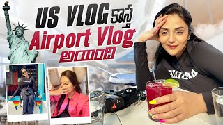 US Vlog కాస్త Airport Vlog అయింది  Travel Vlog  Sreemukhi [upl. by Berry356]