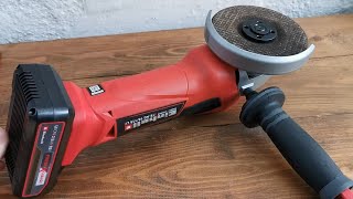 Einhell TEAG 18115 LiSolo Cordless Angle Grinder  unboxing review and test [upl. by Gorski]