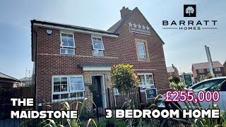 Barratt Homes The Maidstone 3 Bedroom Home The Meadows Witham St Hughes Lincoln [upl. by Arhez]