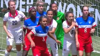 1 U17 WCQ USWNT vs Costa Rica 382016 [upl. by Nauwtna]