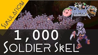 Ragnarok Online Simulation 1000 SOLDIER SKELETON Farming zeny [upl. by Shaylah]