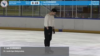 Luc Economides  French Masters de Patinage 2024 SP【Hier Encore】 [upl. by Ree]