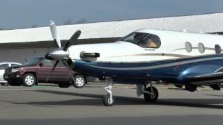 Pilatus N37HL landing start up amp departure at KHWY on 31013 [upl. by Simon957]