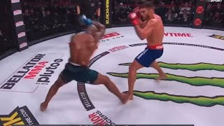 Yoel Romero crazy punch against Nemkov [upl. by Anyaled]