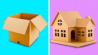 25 INCREDIBLE CARDBOARD CRAFTS TO MAKE AT HOME  Recycling Projects by 5Minute Decor [upl. by Sarene]