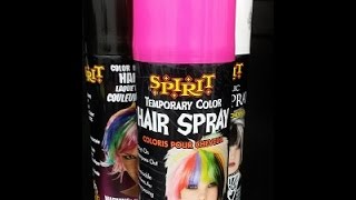 Halloween SprayOn Temporary Hair Color [upl. by Anilram222]